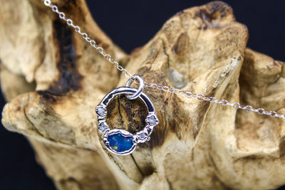 australian opal raw diamond necklace silver bohemian jewelry raw stones