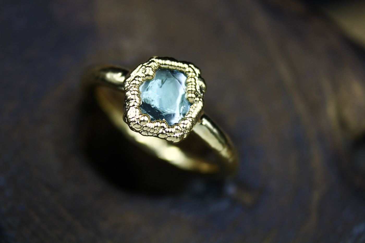 blue tourmaline engagement ring alternative jewelry