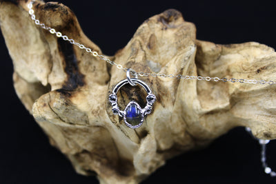 labradorite raw diamond rhodium silver necklace bohemian alternative bridal jewelry