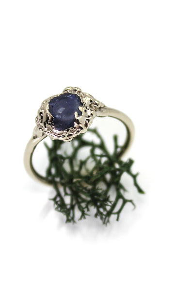 natural purple sapphire white gold engagement ring fox and stone